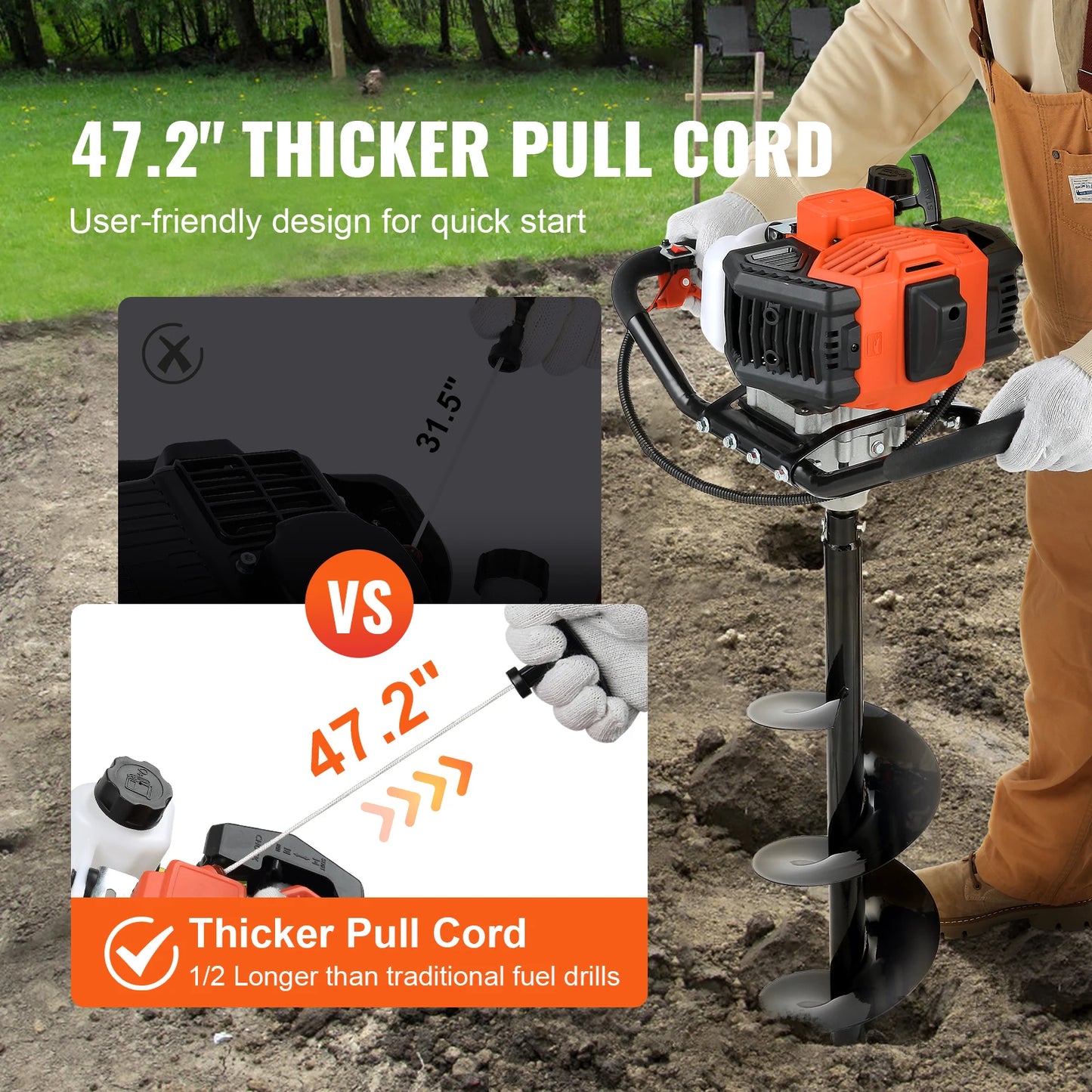 VEVOR Powered Hole Auger