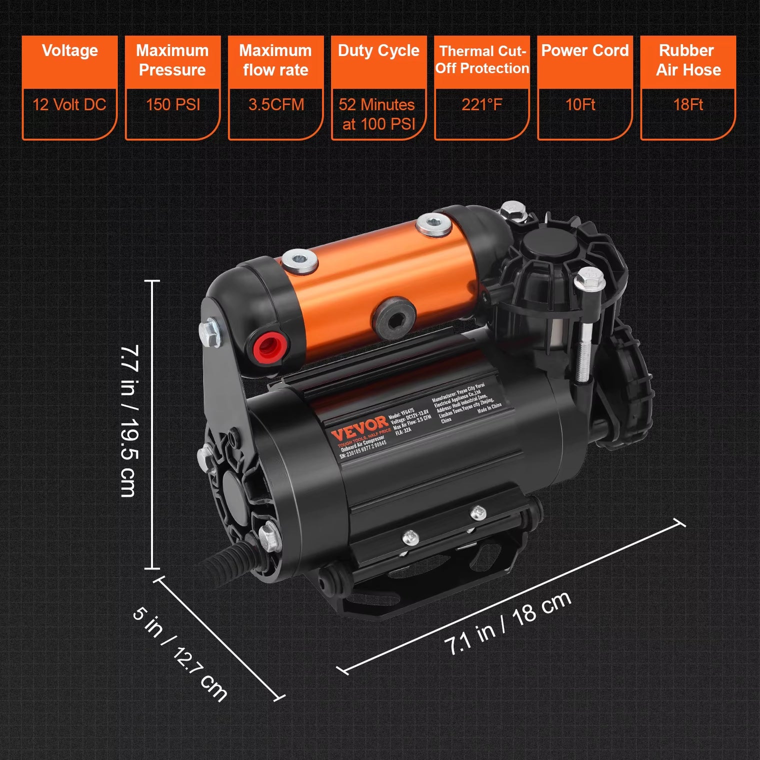 VEVOR High Speed Air Compressor