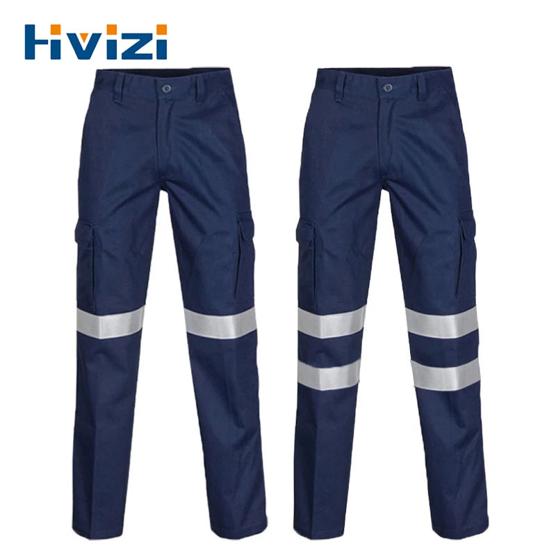 HIVIZI Mens Navy Work Pants