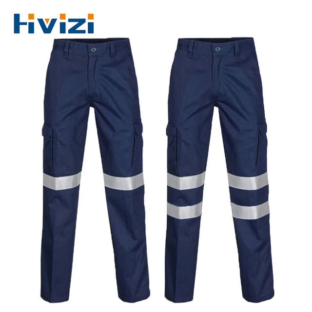 HIVIZI Mens Navy Work Pants