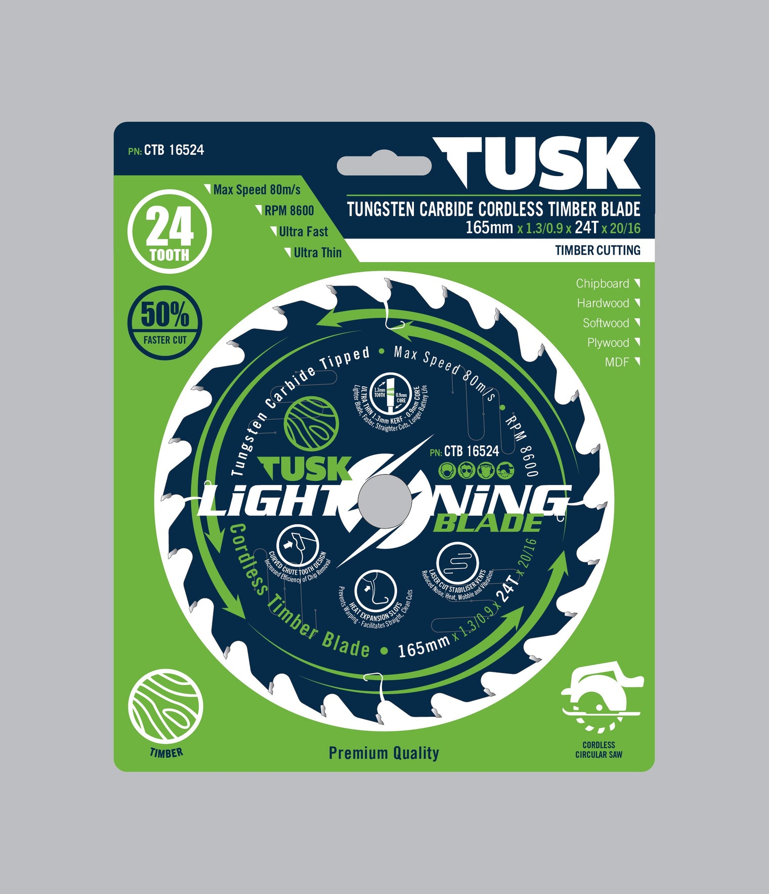 TUSK Tools Cordless Timber Blade