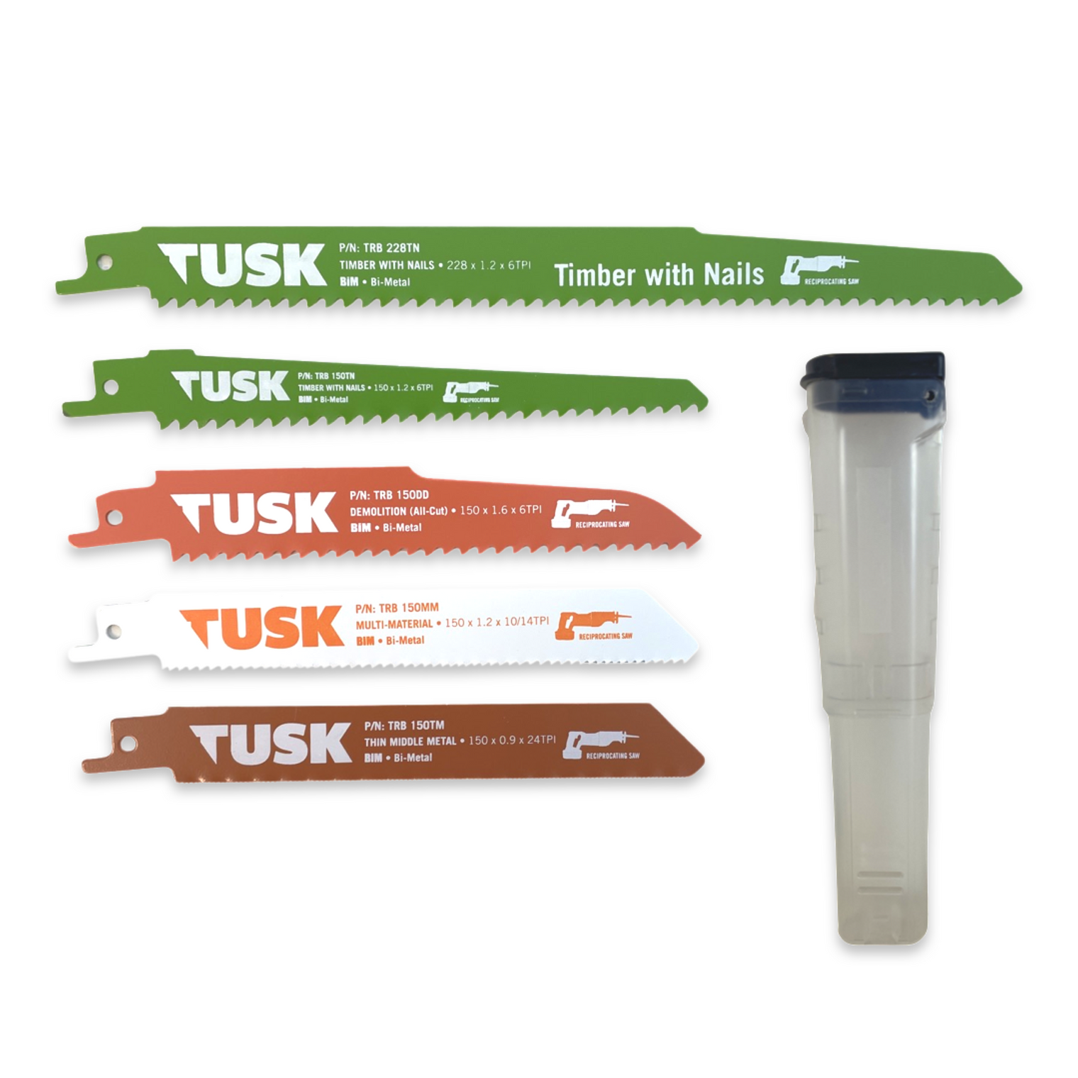 TUSK Tools Timber with Nails - Reciprocating Saw Blades