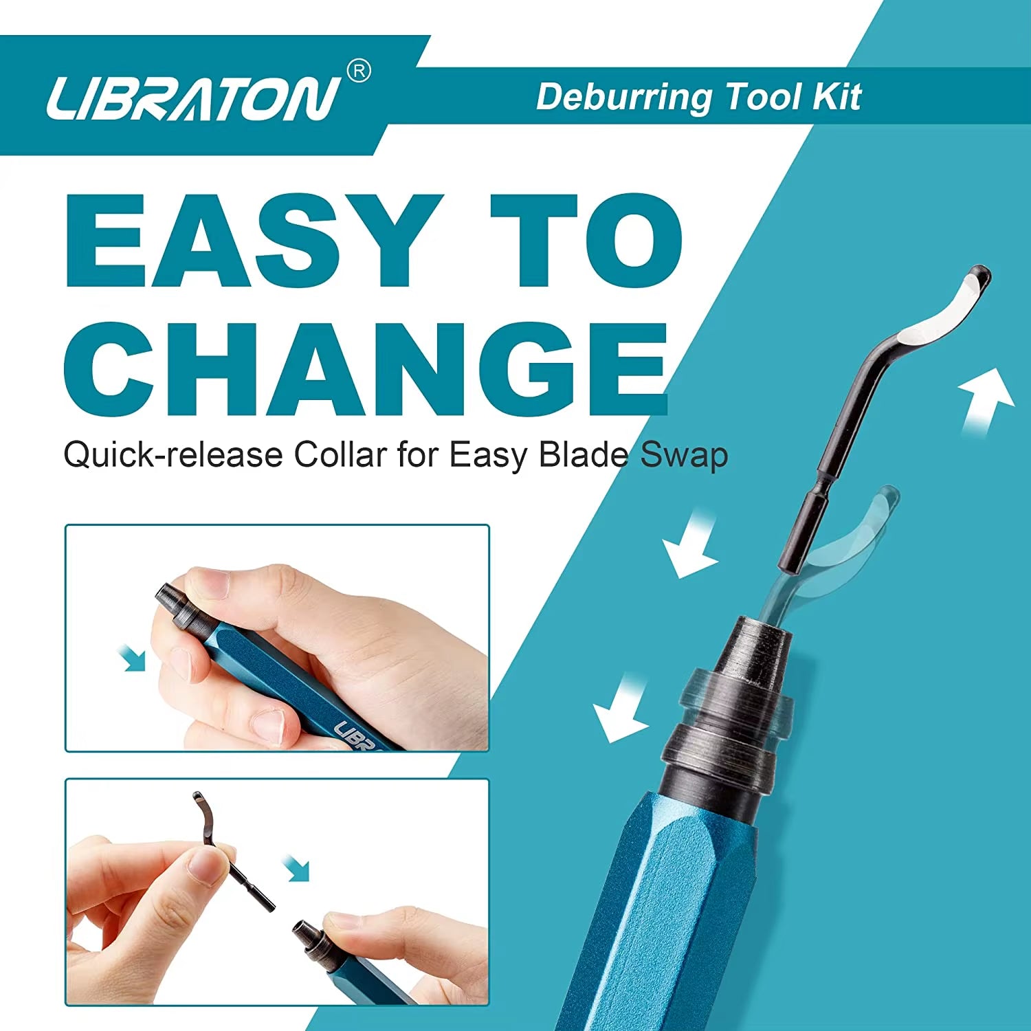 LIBRATON 12 Piece 360 Degree Deburring Kit