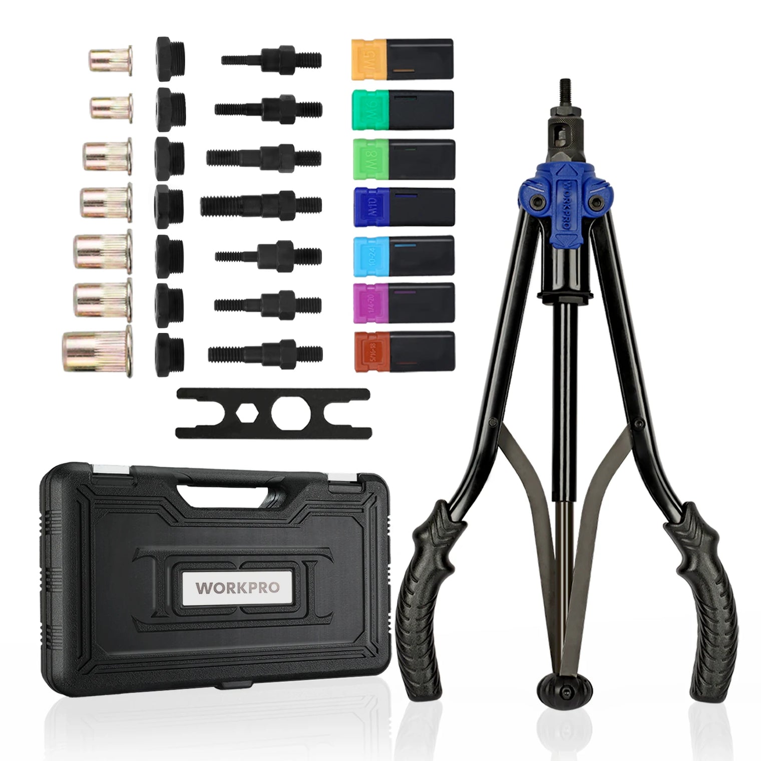 WORKPRO 70 Piece 15" Rivet Nut Setter Kit