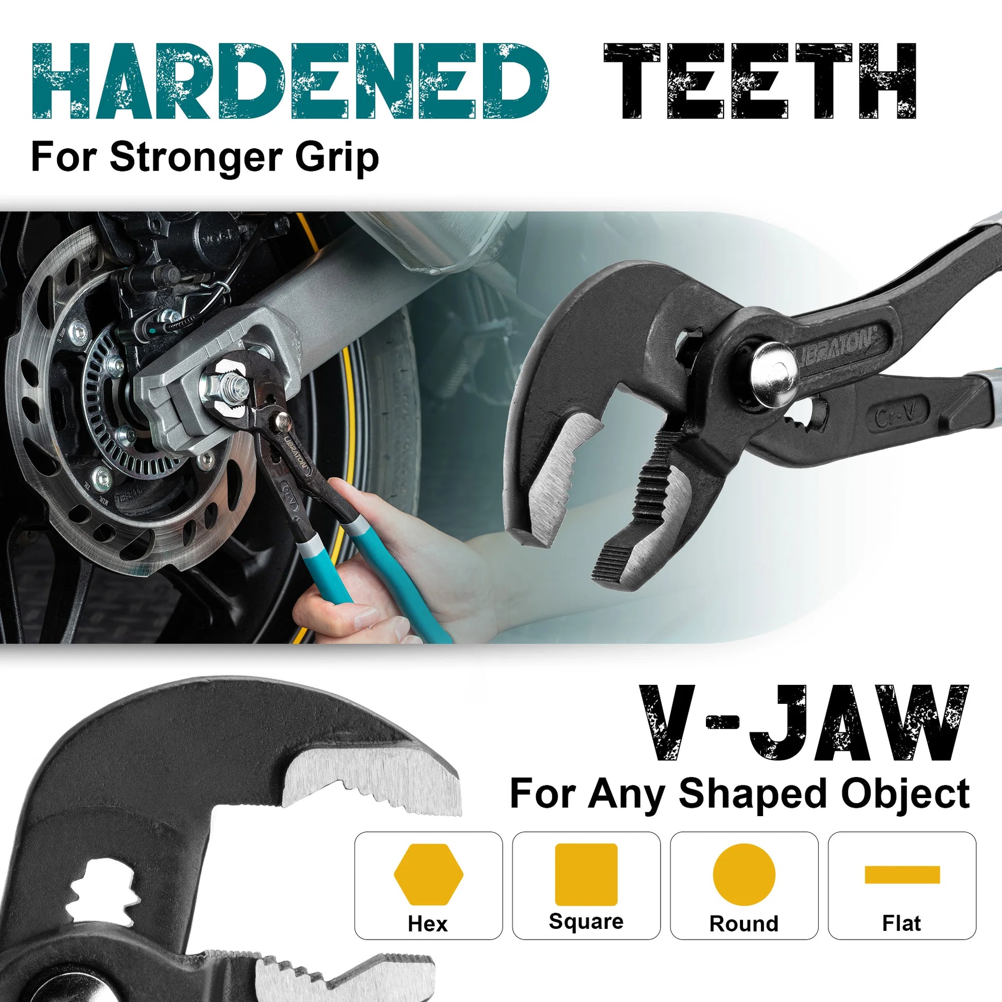 LIBRATON 3 Piece Plumbers Grips Set