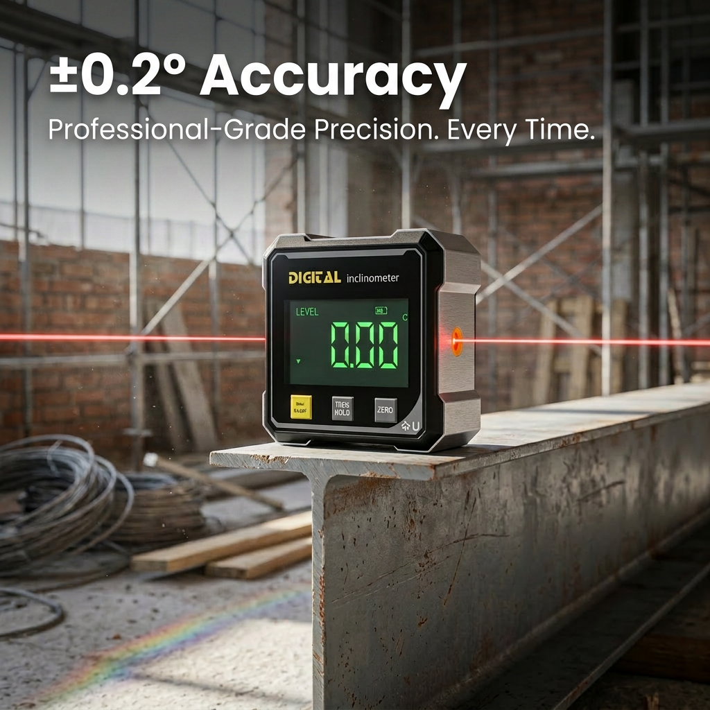 The Tradesmans & DIYer's Pro Digital Angle Finder + Dual Laser Alignment