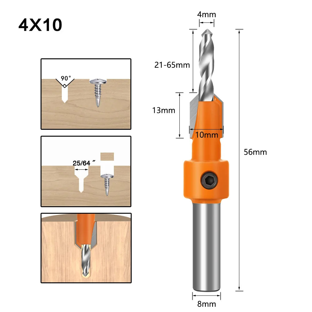 Tradesman's Mate Countersink Drillbits