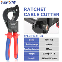 EFYM Ratcheting Cable Cutters 