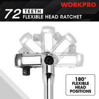 WORKPRO 2 Piece Flex Head Ratchet Set 