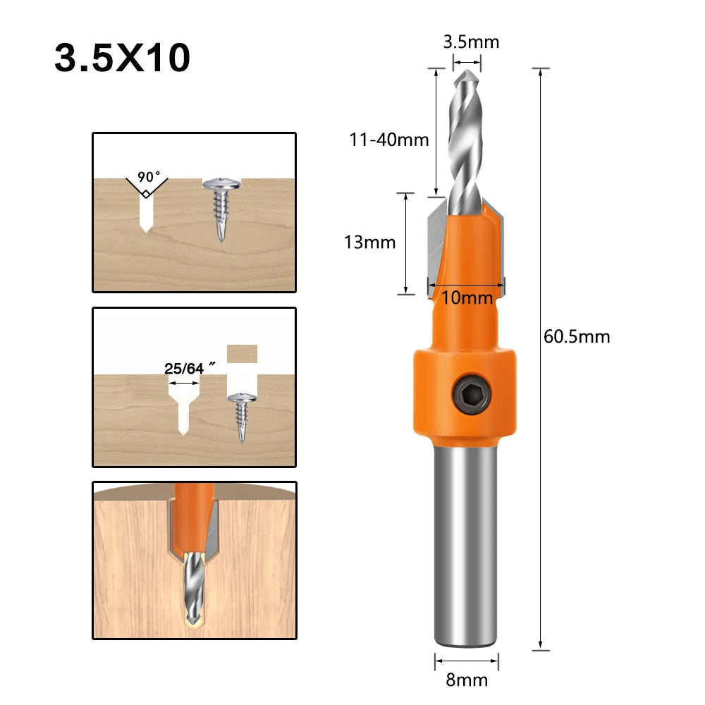 Tradesman's Mate Countersink Drillbits
