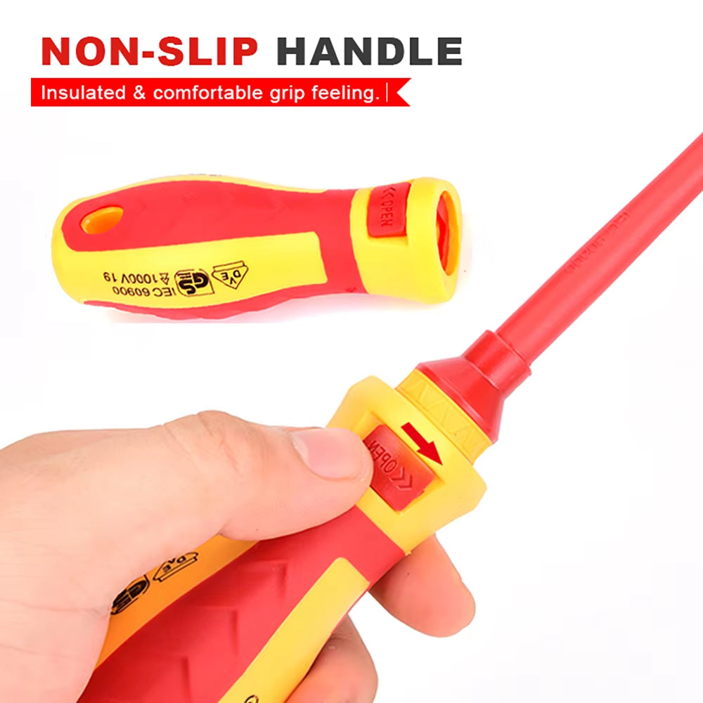 100V Interchangeable Screw Driver Set