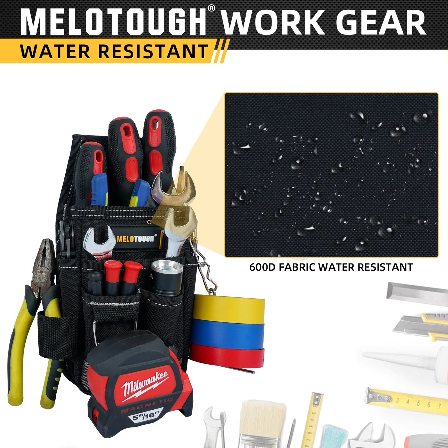 MELOTOUGH Electricians Tool Pouch 