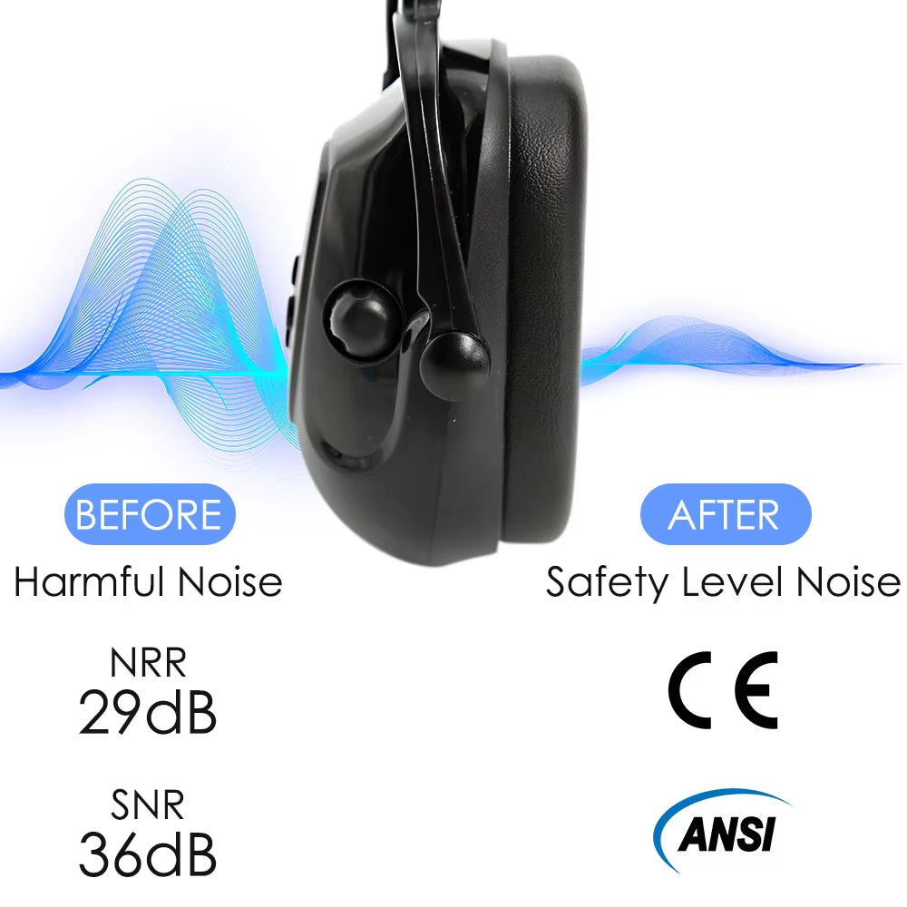AOLAMEGS Bluetooth Hardhat Earmuffs