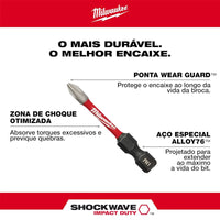 Milwaukee SHOCKWAVE Phillips Head Impact Bits
