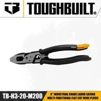 TOUGHBUILT 8" Flat Pliers