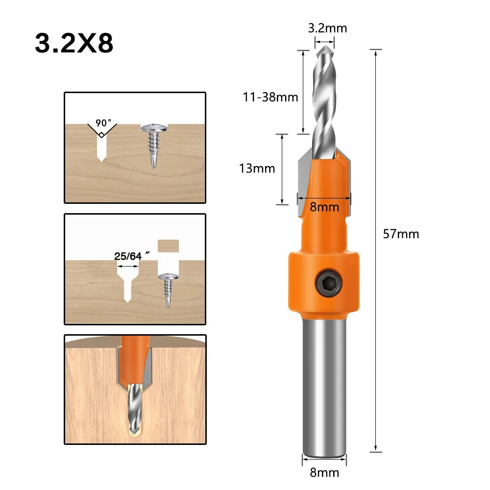 Tradesman's Mate Countersink Drillbits