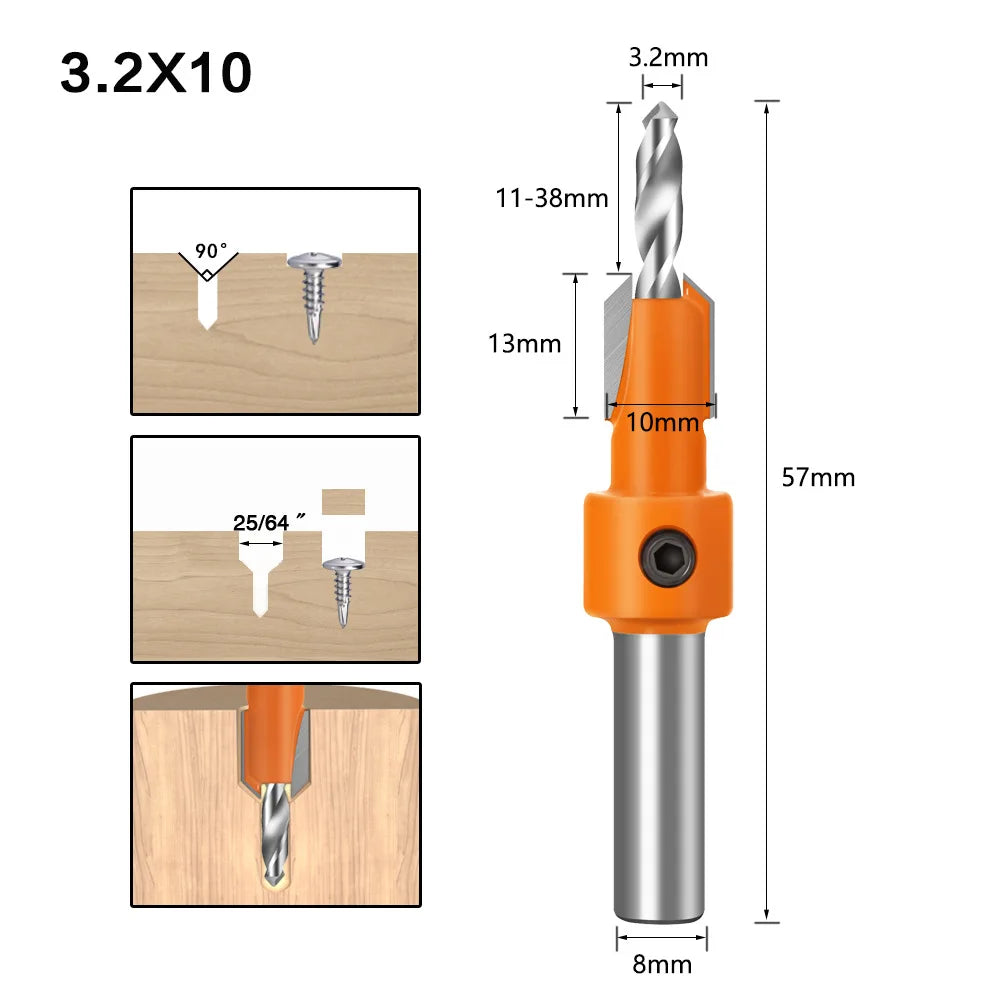 Tradesman's Mate Countersink Drillbits