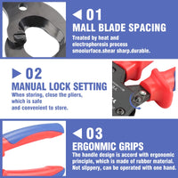 EFYM Ratcheting Cable Cutters 
