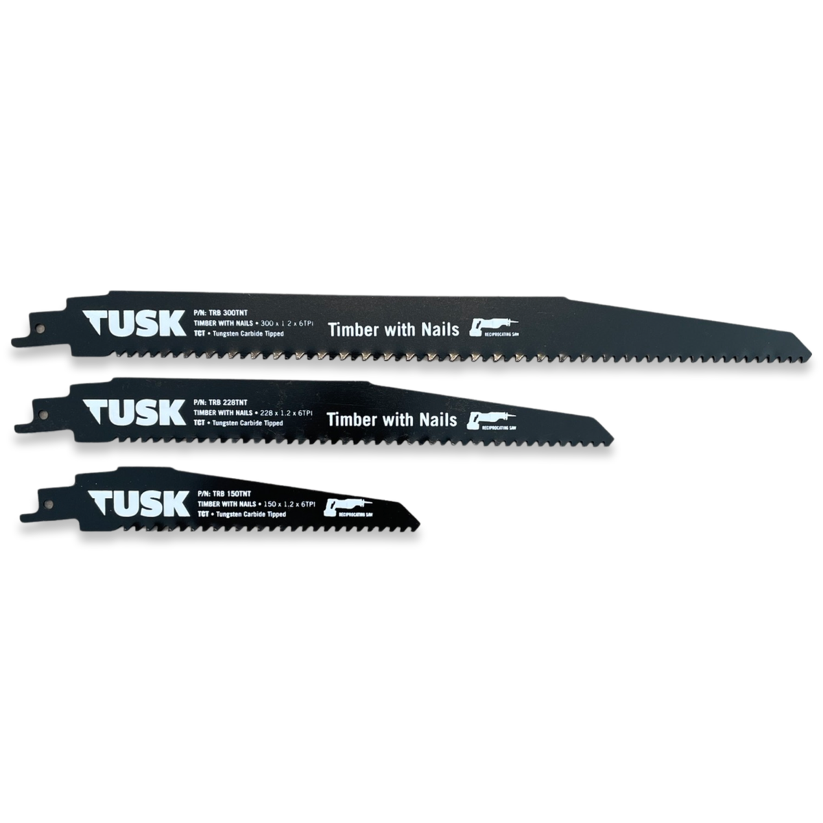 TUSK Tools TCT Timber with Nails - Reciprocating Saw Blades – Tradesman ...