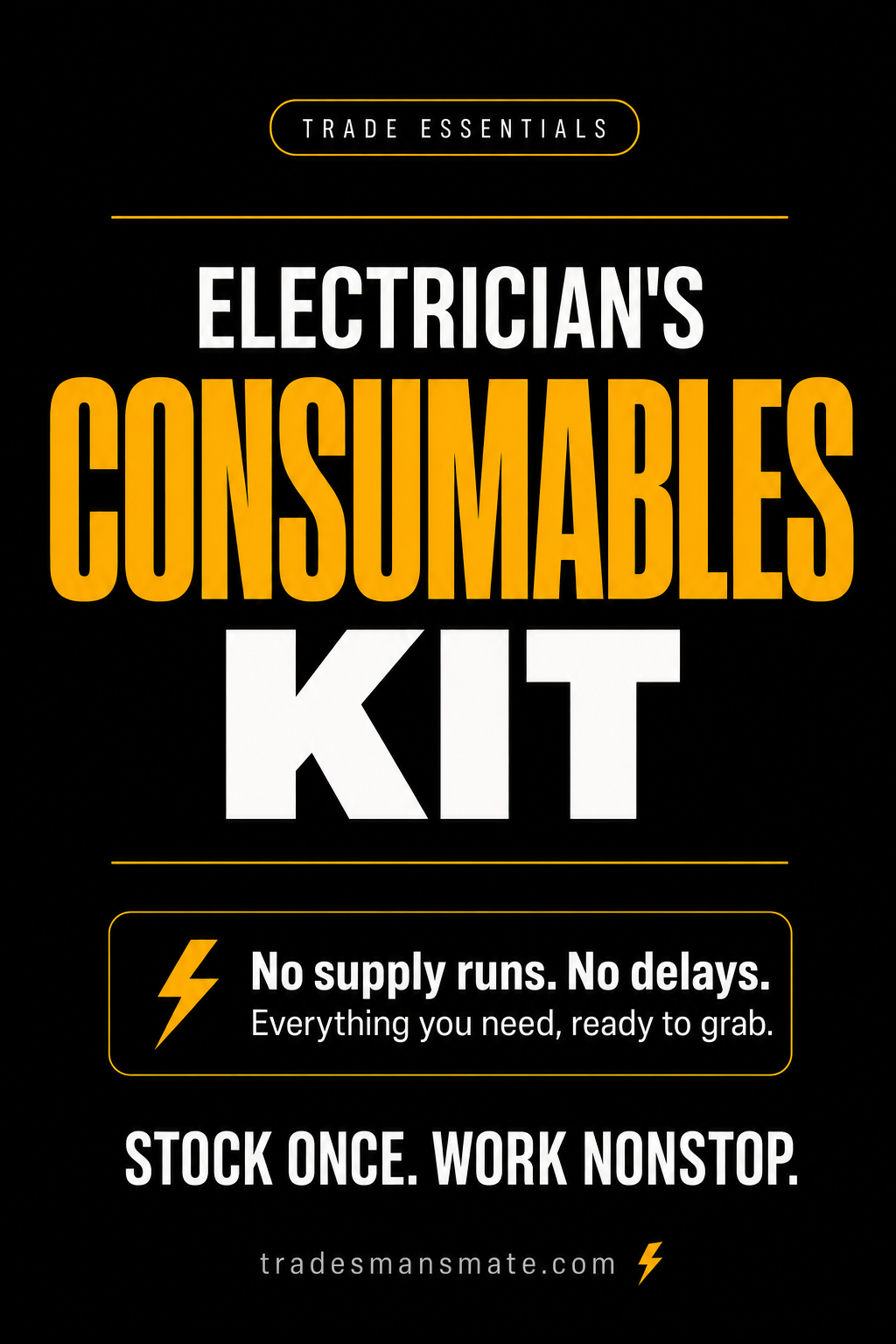 Electrician's Consumable Kit
