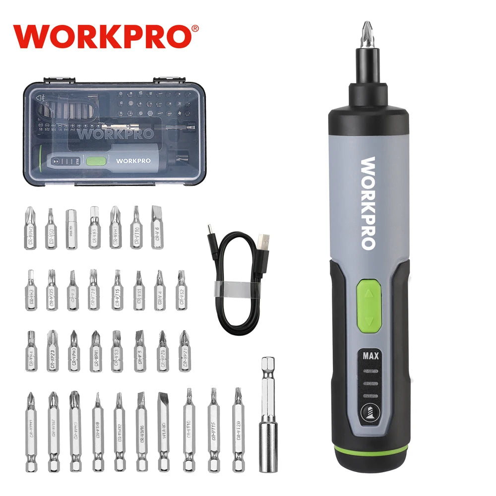 WORKPRO Cordless Electric Screw Driver Kit