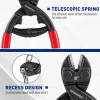 WORKPRO 200MM High Leverage Bolt Cutters
