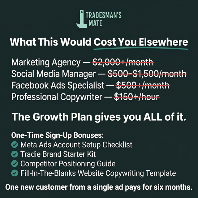 Tradesman's Marketing Kit - Growth Plan