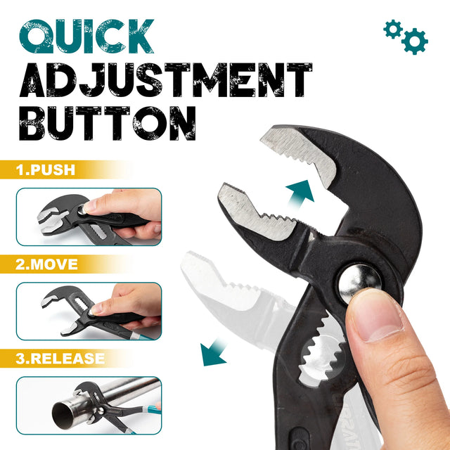 LIBRATON 3 Piece Plumbers Grips Set