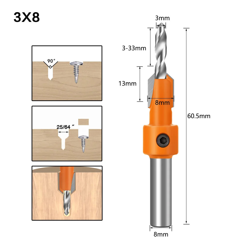 Tradesman's Mate Countersink Drillbits