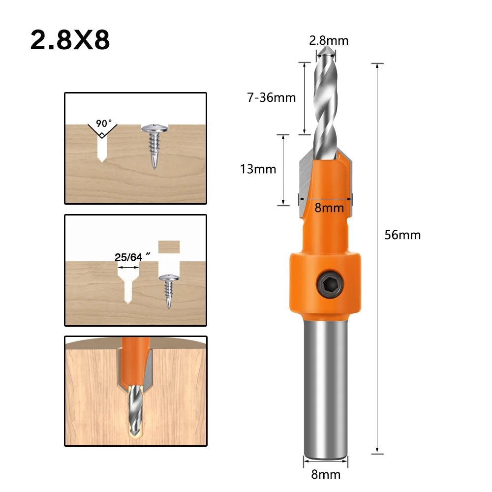 Tradesman's Mate Countersink Drillbits